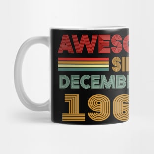 61th birthday awesom since december 1962 Mug